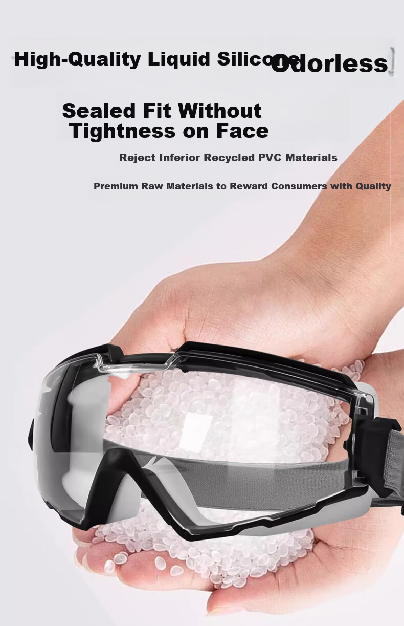 WOLSGIN Anti-Fog Chemical Experiment Full Seal Safety Goggles Cutting Splash-Proof Cycling Dustproof Windproof Protective Eyewear Orange 6