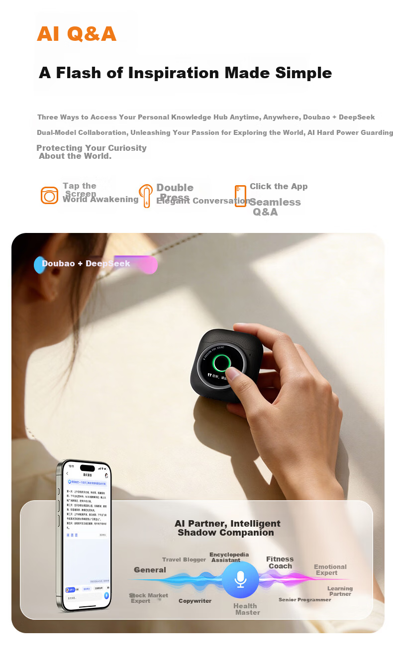 EDIFIER Lolli5 ANC True Wireless Noise Cancelling Bluetooth Earphones Large Round Screen Earbuds Translation Earphones Compatible with Apple Huawei Xiaomi Phones Sunset Orange (High Qingchen Edition) 10