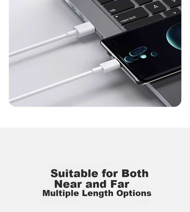Type-C Data Cable 100W/88W/66W/40W Super Fast Charging 6A Cable Compatible with Huawei Honor Xiaomi Phones Tablets Pura80/Mate70 2M 19