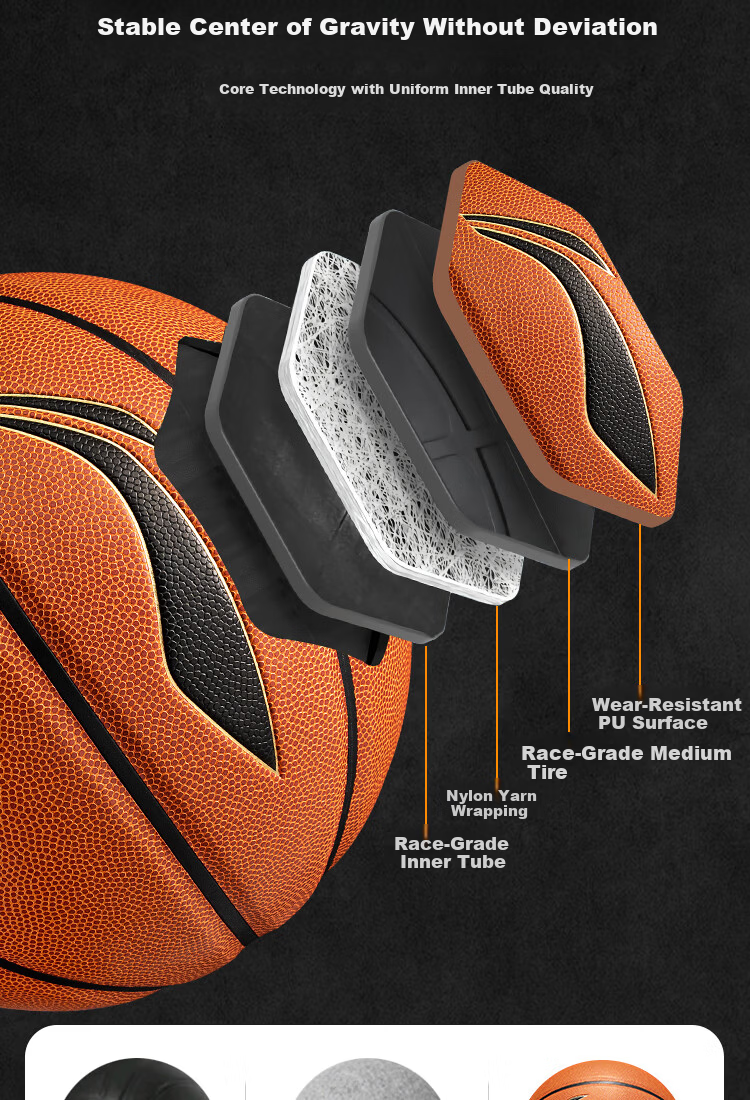 LI-NING Basketball Size 7 CBA Official Game Ball Adult Youth Indoor Outdoor Dustproof Moisture-Absorbent Standard Basketball 091-2 12