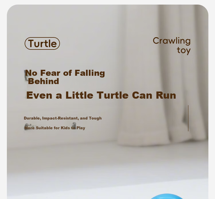Aojia Baby Toy Crawling and Head Lifting Training 0-6 Months Learning to Crawl Guide for Children 0-1 Year Old Infant Large Turtle 11