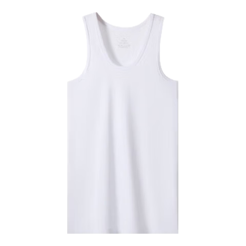 ROMON Men's Summer Cotton Vest 100% Cotton Loose Fit Large Size Undershirt Tank Top