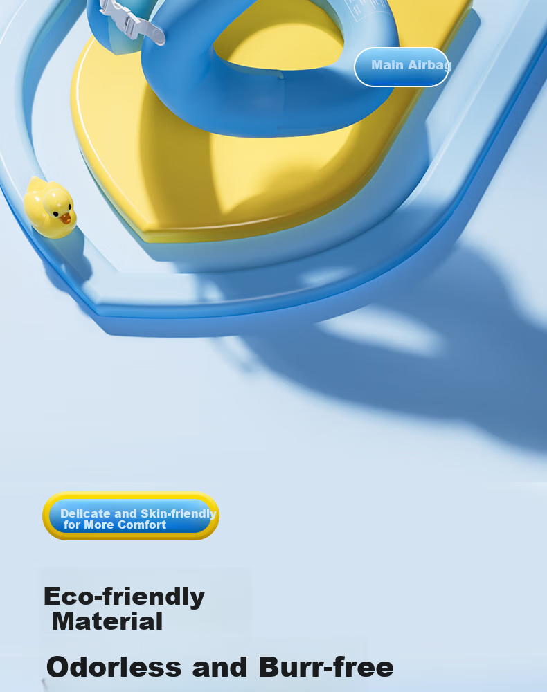Keep Kids Swimming Ring for Ages 3 and Up Anti-Tip Inflatable Underarm Arm Float 942 Blue 10