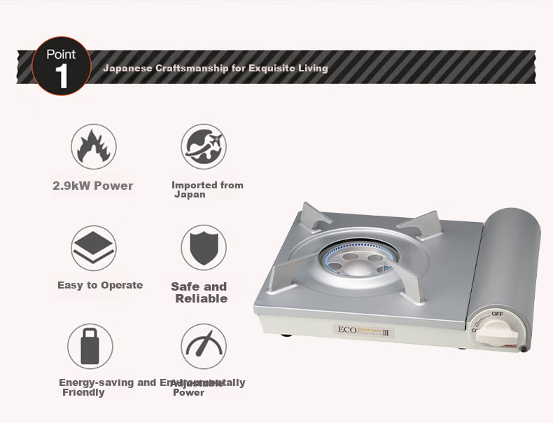 Iwatani Portable Cassette Stove Energy-Saving Home Hot Pot Outdoor Camping Heater Tea Brewing Original Imported Model CB-EPR-3 2