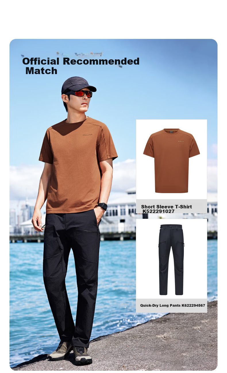 Kolumb Outdoor T-Shirt Summer Men's Quick-Dry Short Sleeve Mesh Sweat-Wicking Moisture Absorption Half Sleeve Crew Neck Sports T-Shirt Tranquil White L 10