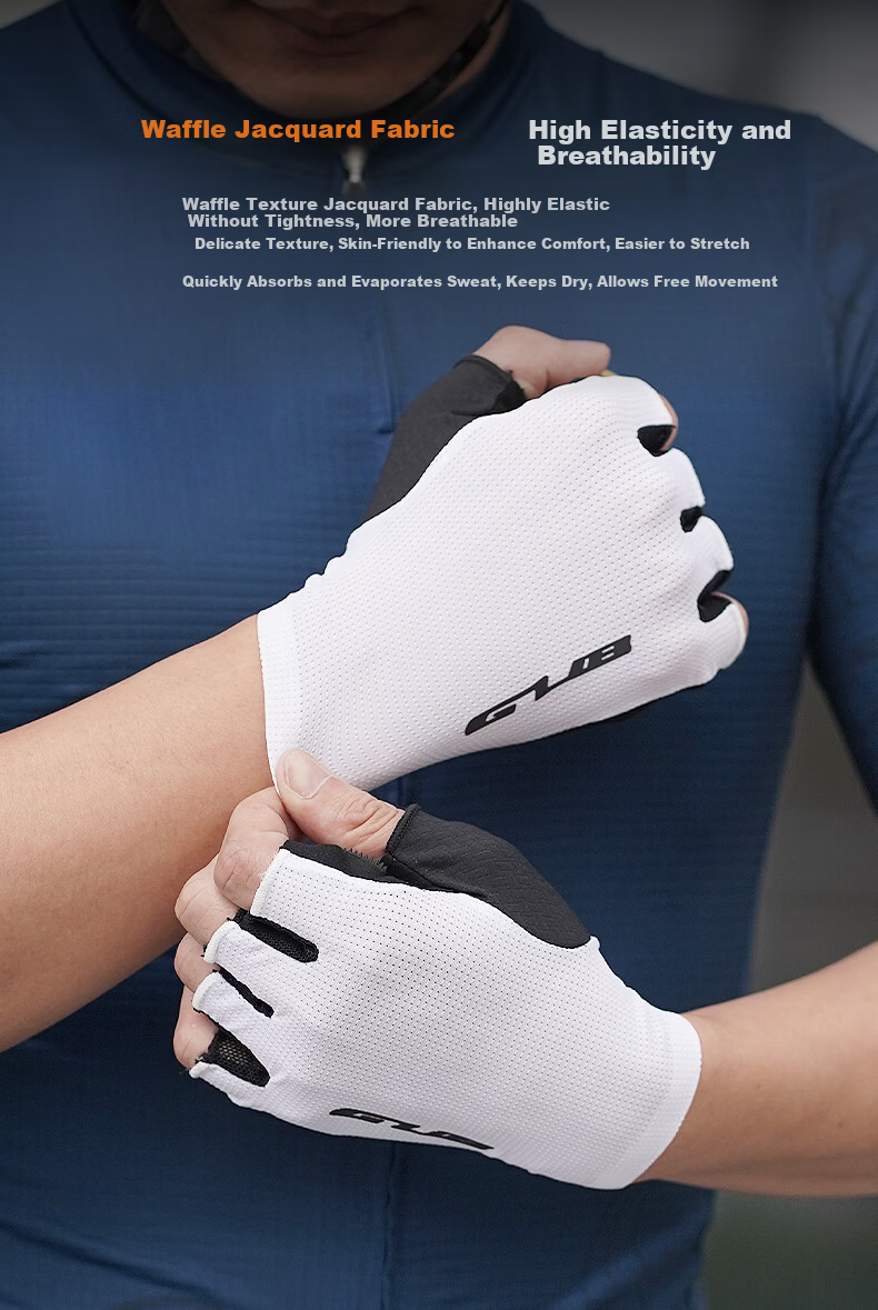 GUB Cycling Gloves Half Finger Breathable Shock Absorption Road Mountain Bike Foldable Equipment Unisex 3
