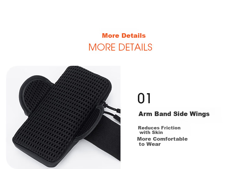 TFO 5th Generation Sports Arm Bag Outdoor Running Phone Wrist Arm Sleeve C9402410 Black 11