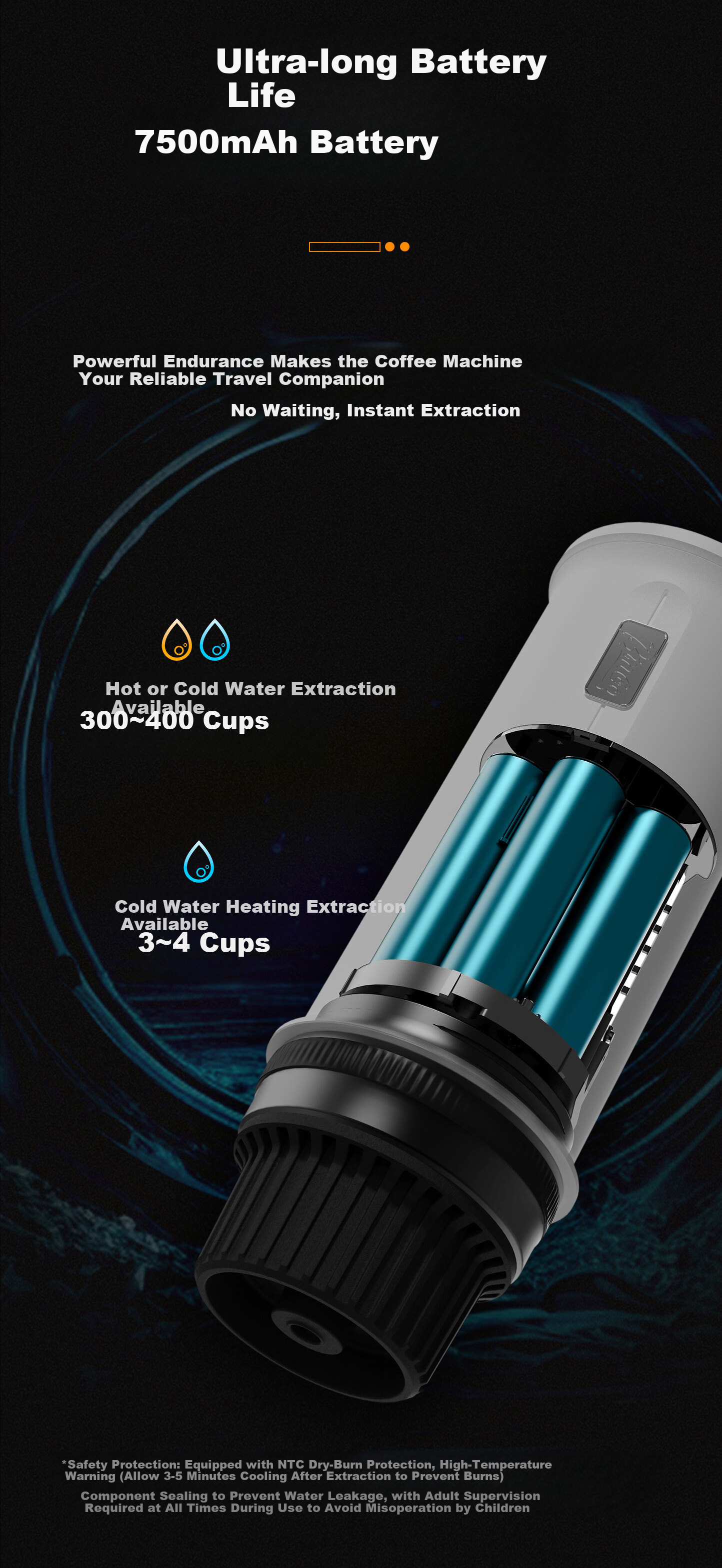 Bincoo Portable Coffee Maker H2Pro Capsule Coffee Machine Small Electric Italian Espresso Extractor 17