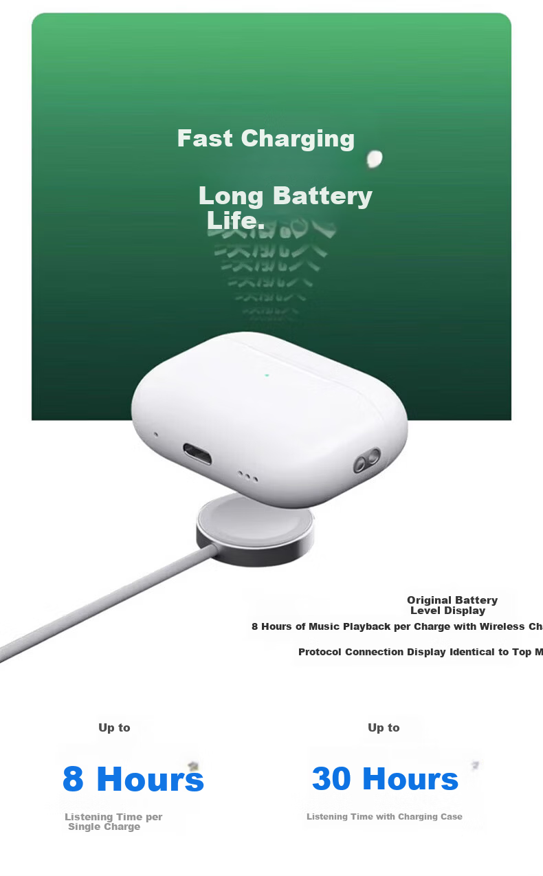 AKONIA Top Edition New Noise Cancelling Pro3 Wireless Bluetooth Earphones Compatible with Apple 2026 New In-Ear Active Noise Cancelling iOS Jinbang Huaqiangbei Earphones iPhone 17 5