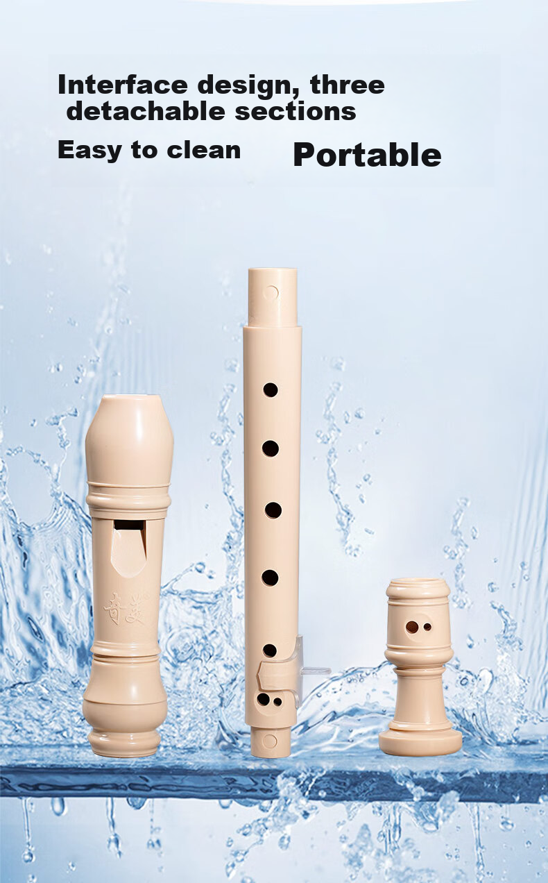 Chimei Little Scholar 8-Hole Classroom Instrument Teacher-Recommended High-Pitched 8-Hole German C Key Recorder 3