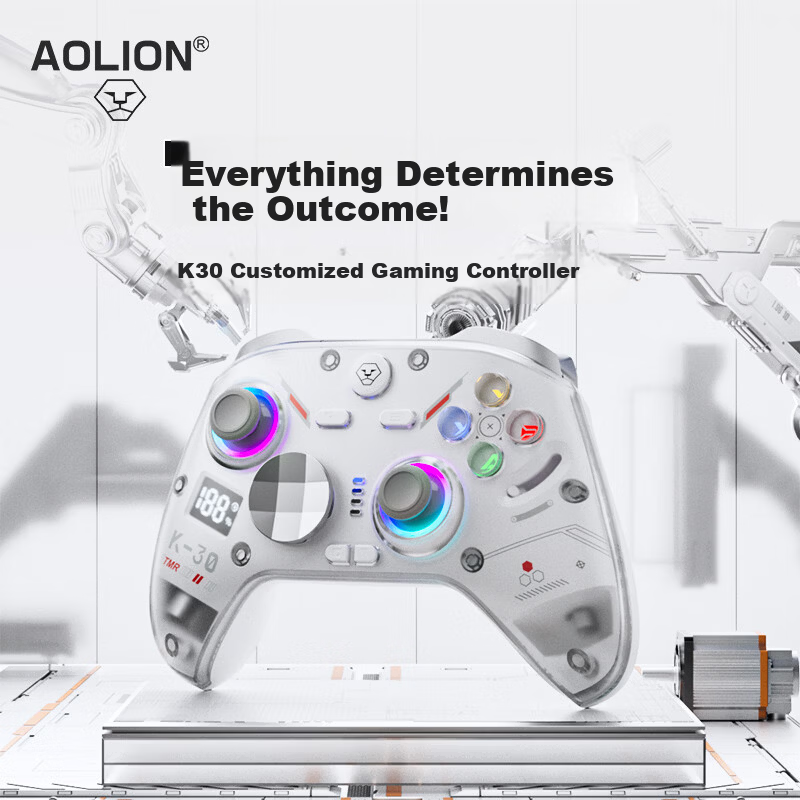 Aolion K30 Gaming Controller Layout Switch PC Steam Dual Trigger Switch 2nd Gen NS Android iOS iPad Xbox-style Wireless Bluetooth Gamepad