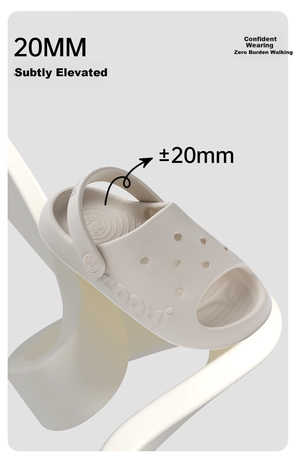 Coqui Children's Perforated Shoes, Boys And Girls Slippers, Eco-Friendly EVA Non-Slip Sandals for Kids, Ink Black Color, Size 26-27, CQ2213 7