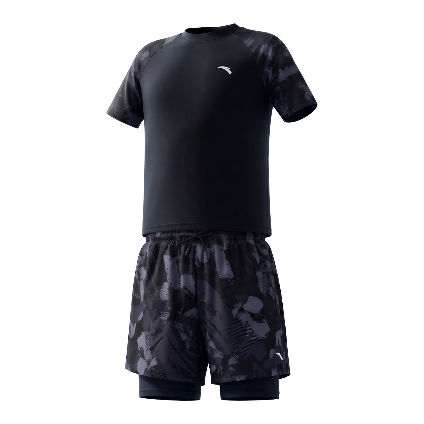 ANTA Kids Boys Two-Piece Swimsuit 2026 New Quick-Dry Sun-Protective Chlorine-Resistant Youth Swimwear for Big Kids