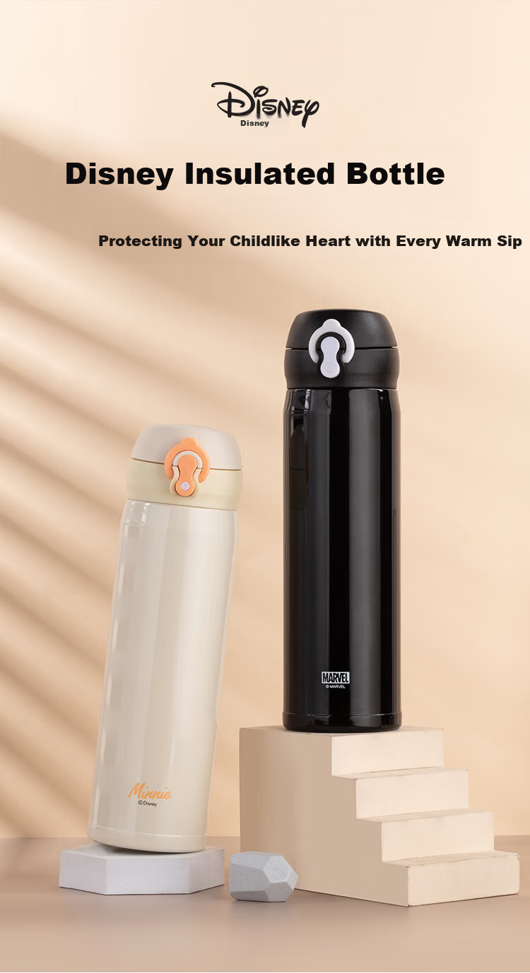 Disney Insulated Tumbler 316 Stainless Steel 500ml Water Bottle for Men Women Kids Gift Mother's Day Birthday Tea Cup 1