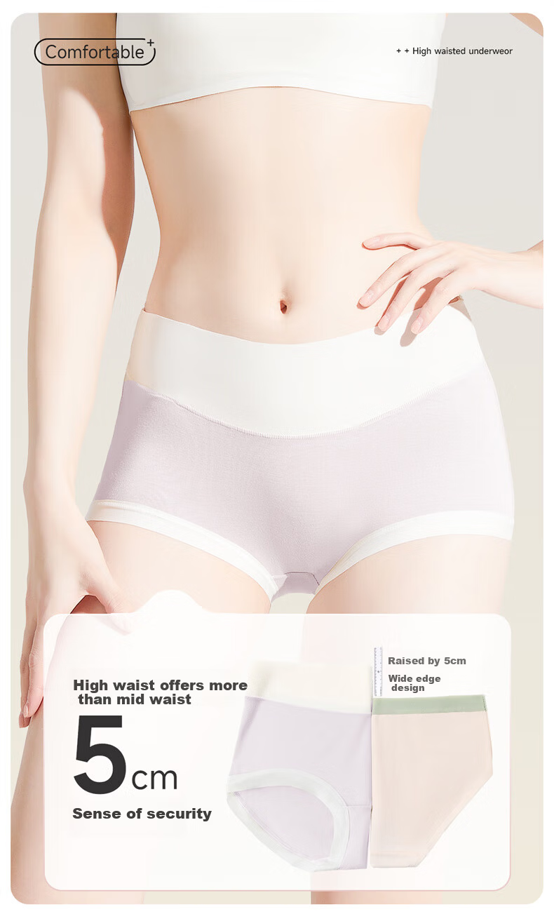 Liomirror Disposable Women's Modal Sterile Travel Mid-Waist Maternity Postpartum Plus Size Daily Use Underwear 5 Pieces XL 9