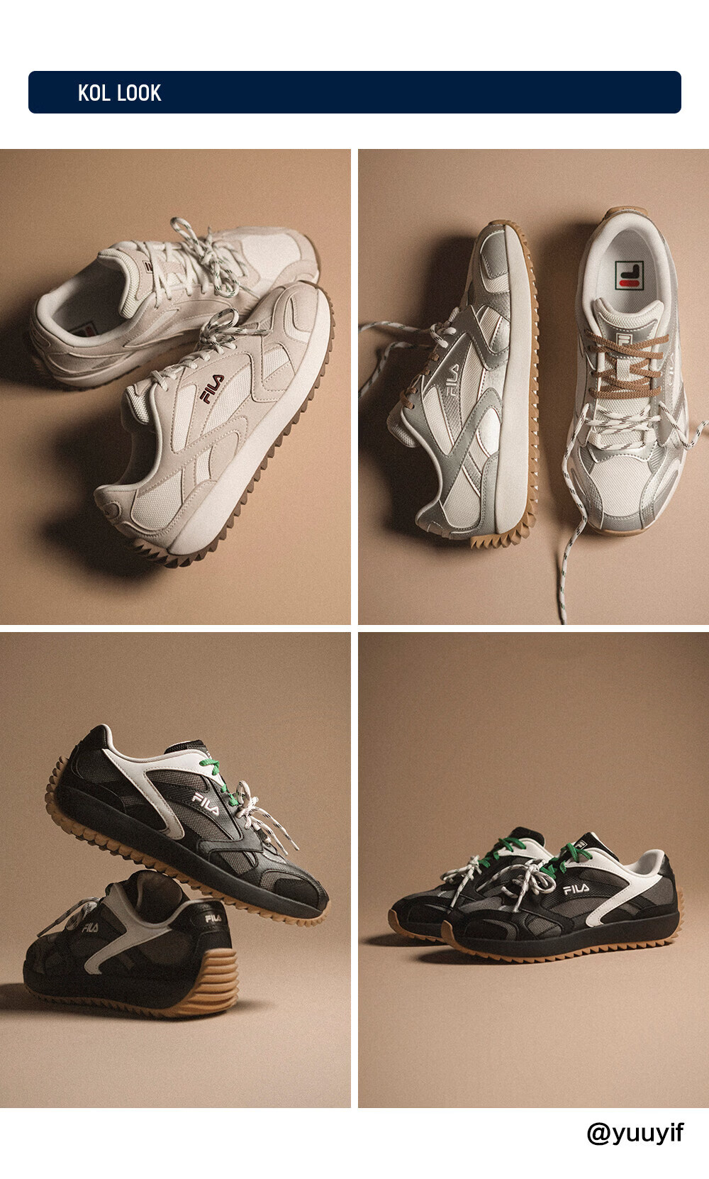 FILA Fila Agan Shoes [Yang Mi Same Style] Women's 2026 Spring Wisteria Shoes VITE Simple Fashion Casual Shoes 13