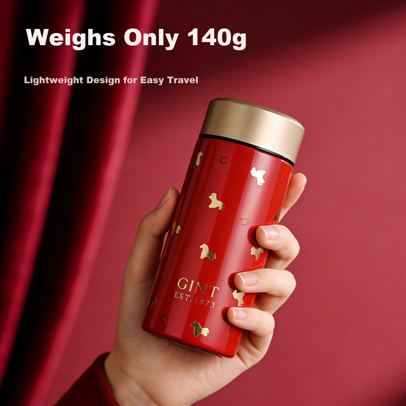 GiNT Mini 316 Stainless Steel Insulated Water Bottle Small Capacity Pocket Tea Cup Portable Travel Mug for Women