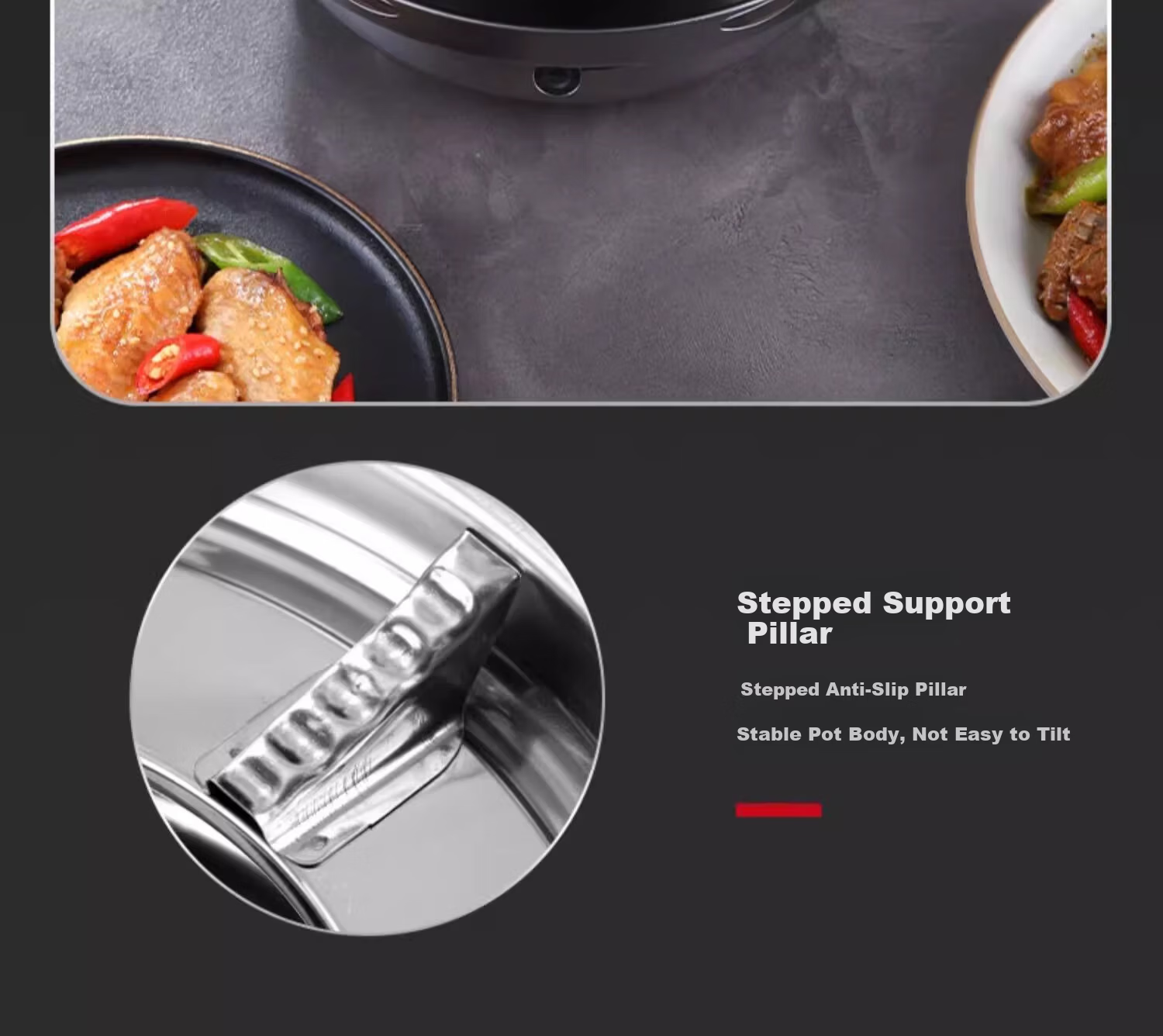 Deming Windproof Alcohol Stove for Dry Pot, Household Small Hot Pot Stove, New Commercial Stainless Steel Pot Base 5