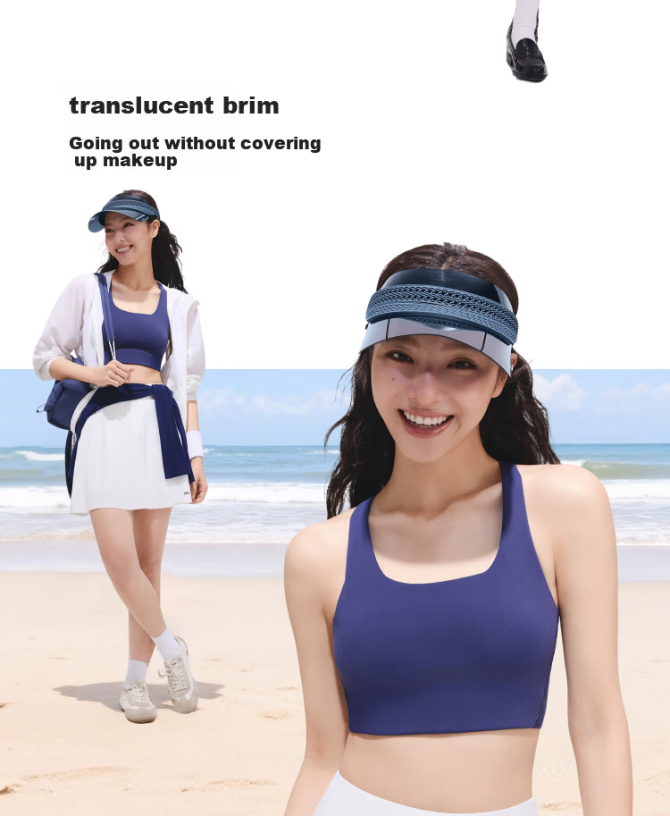 Beneunder Light-Filtering Sunshade Cap Women's Full Face Sun Protection Hat with UV-Blocking Extended Brim and Lens 15