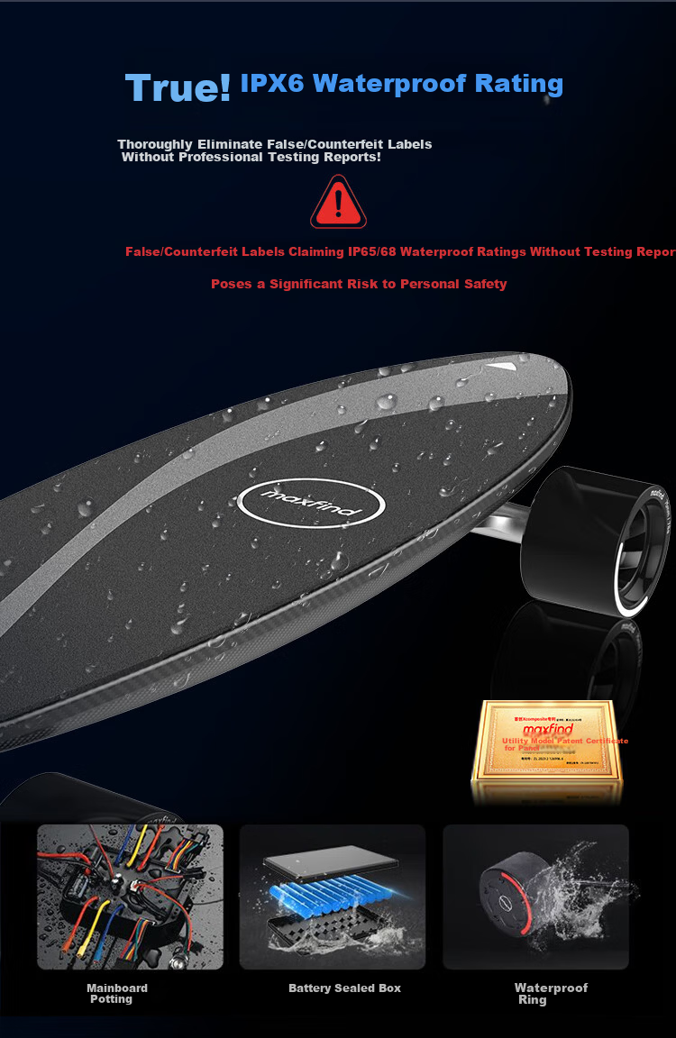 Maxfind Patented Electric Skateboard Four-Wheel Beginner Youth Kids Long-Lasting Model 8