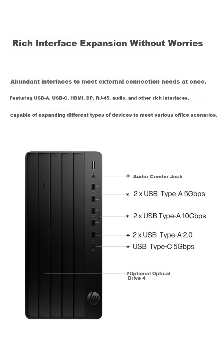 HP Pro Tower 280/288 G9 E High-Performance Desktop Computer (14th Gen i7-14700, 8GB RAM, 1TB SSD) Standard Model Commercial Office Battle 99 Edition 8