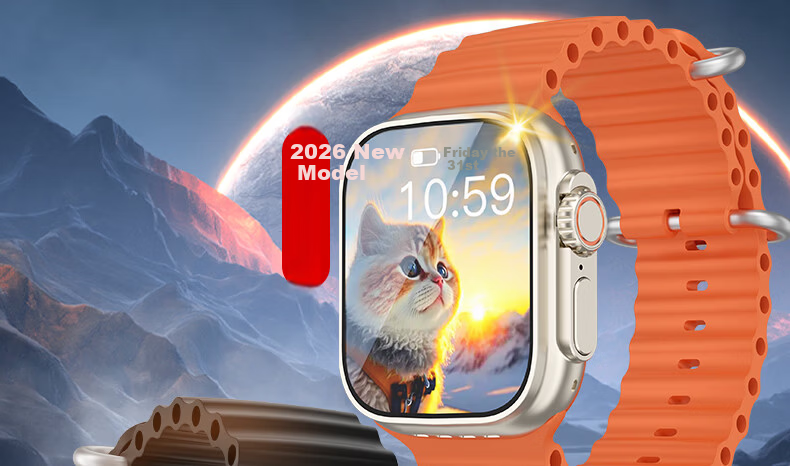 Fanmu Huaqiangbei B31 Ultra Premium Cellular Smartwatch 4G SIM Card Full Network MP3/MP4 APP Download Student Camera Gold 3