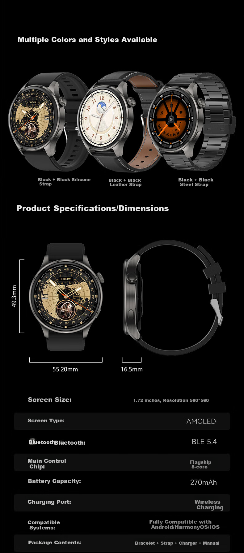 AELVO Intelligent Beidou GPS Positioning Professional Sports Watch, Speed Running Dedicated Heart Rate Bracelet for Men, Official Flagship 18