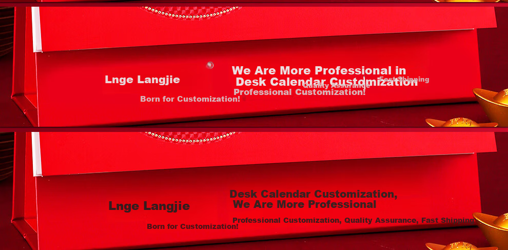 Langjie 2026 Desk Calendar Red Horse Year Monthly Large Grid Writing Planner Office Desktop Calendar Customizable 3