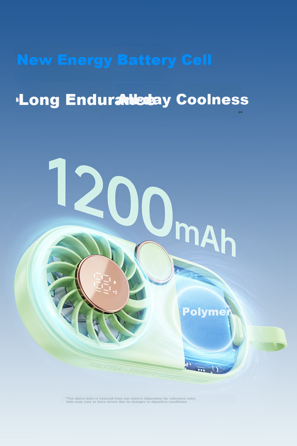 Kalai'ao Handheld Mini Portable Ultra-thin Rechargeable Brushless Motor Fan for Office, Student Dormitory, Desktop, Outdoor Pocket Fan 9
