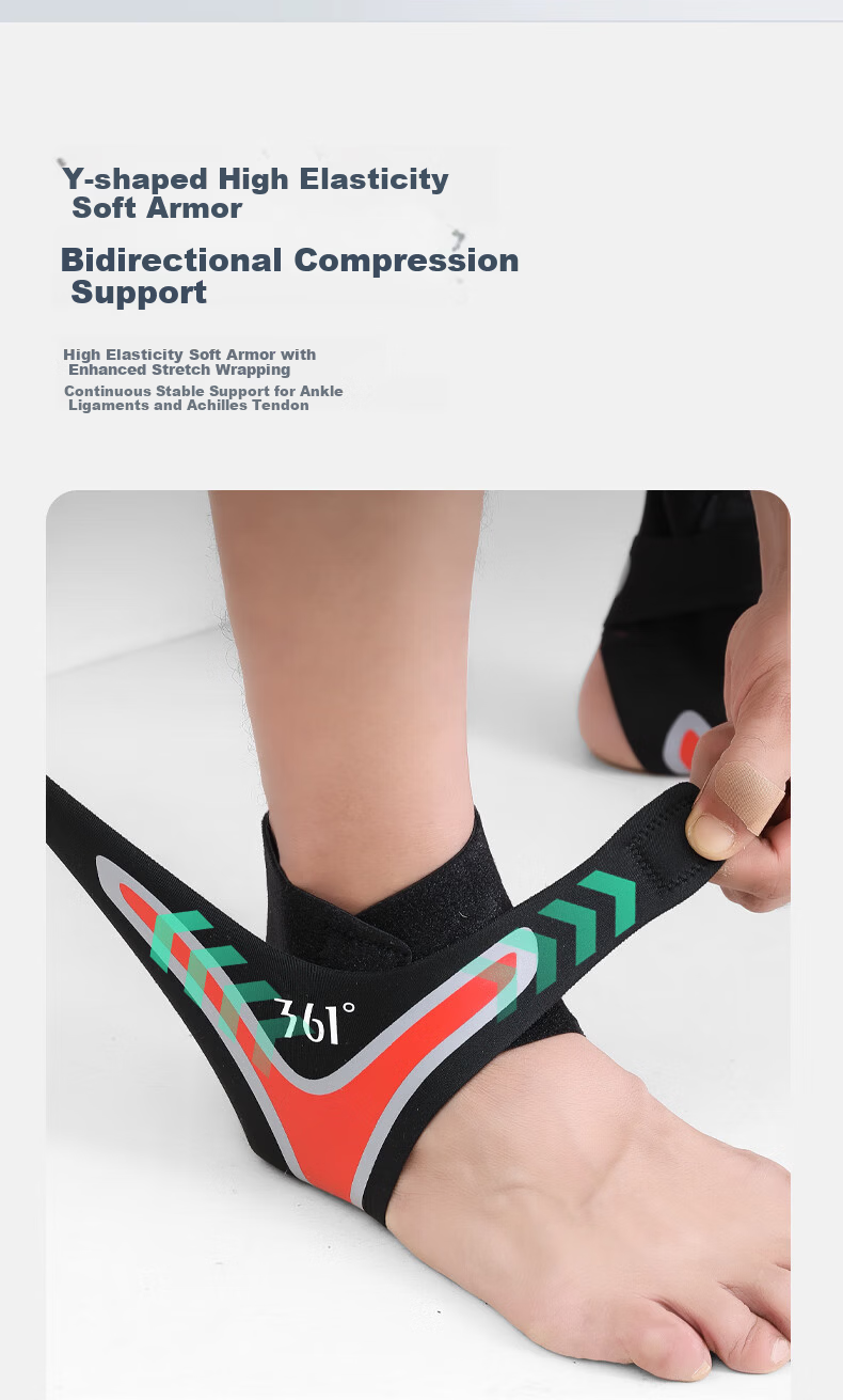 361° Ankle Support Brace Ultra-Thin Sports Ankle Protector for Sprain Prevention Unisex Basketball Running Joint Stabilizer 5