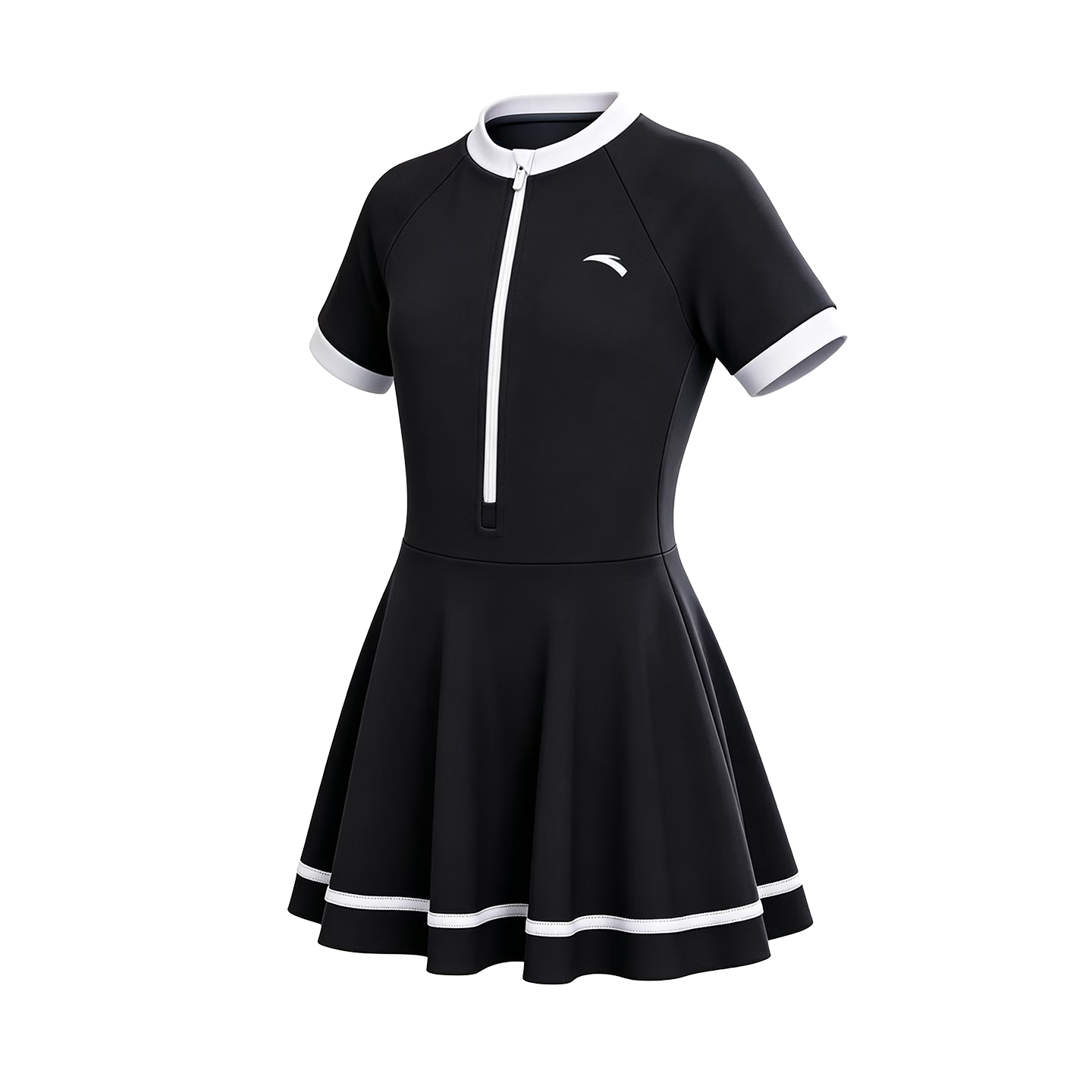 ANTA Kids Girls One-Piece Swimsuit Children's Student Baby Sun Protection Chlorine Resistant Quick-Dry Hot Spring Beach Swimwear for Girls