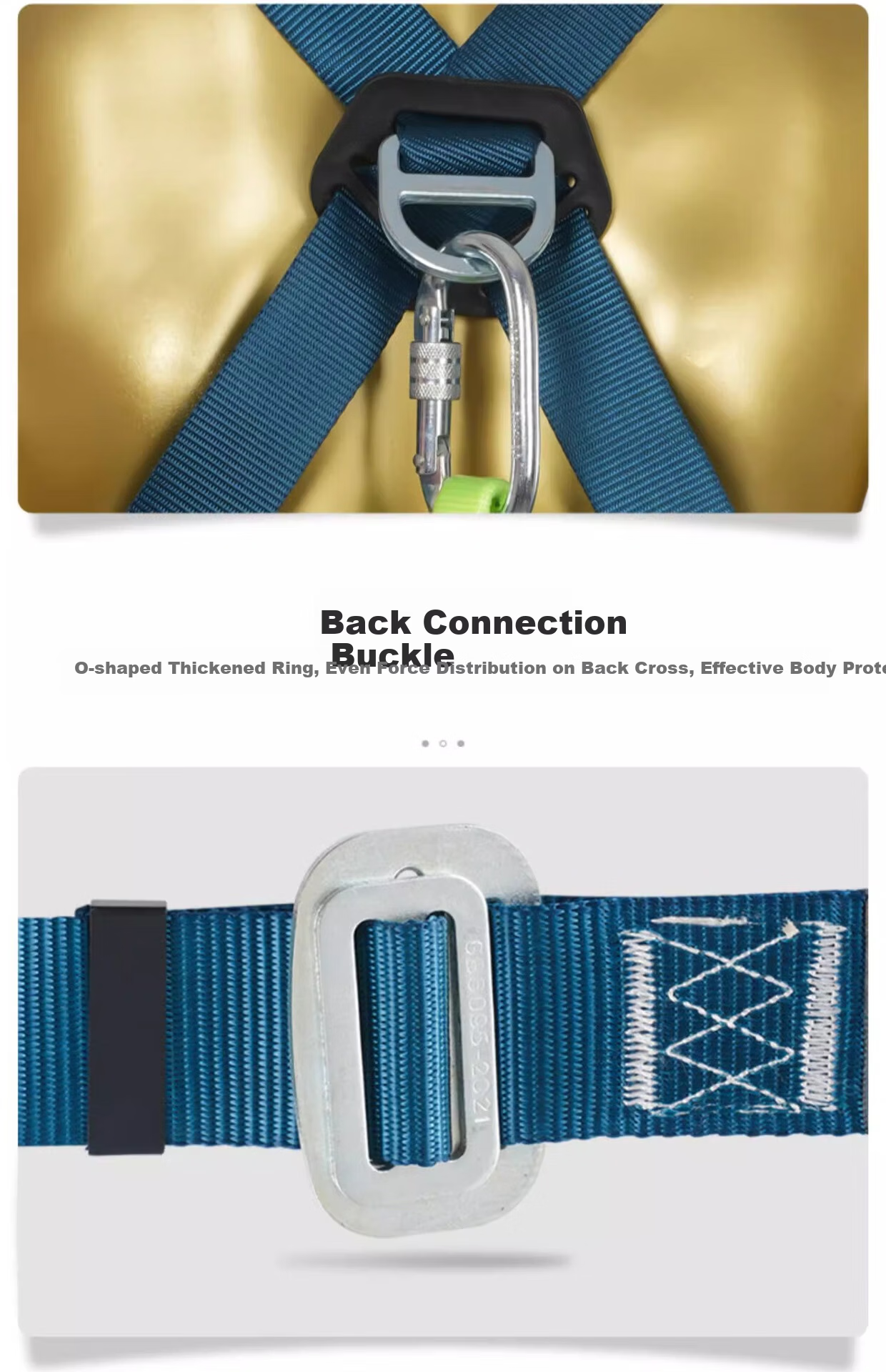 SHOUDUN European Style Safety Belt Fall Protection Harness Electrician Waist Belt Construction Wear-Resistant Outdoor Buffer Safety Rope European Full Body Single Small Hook 2 Meters 6