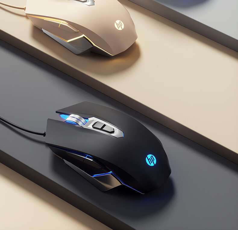 HP M220 Wired Gaming Mouse RGB Breathing Light 2400DPI Adjustable Ergonomic Mechanical Macro Programmable for Desktop Laptop PUBG LOL 15