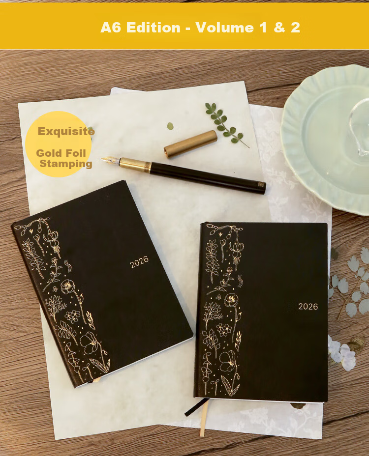 Kinbor 2026 A5 Annual Planner PU Leather Diary Notebook Daily Schedule Journal DT53558 10