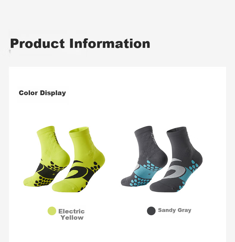 Feibit Sports Short Socks 4.0 Compression Fitness Quick-Dry Odor-Resistant Sweat-Absorbing Marathon Socks Wind White S 12