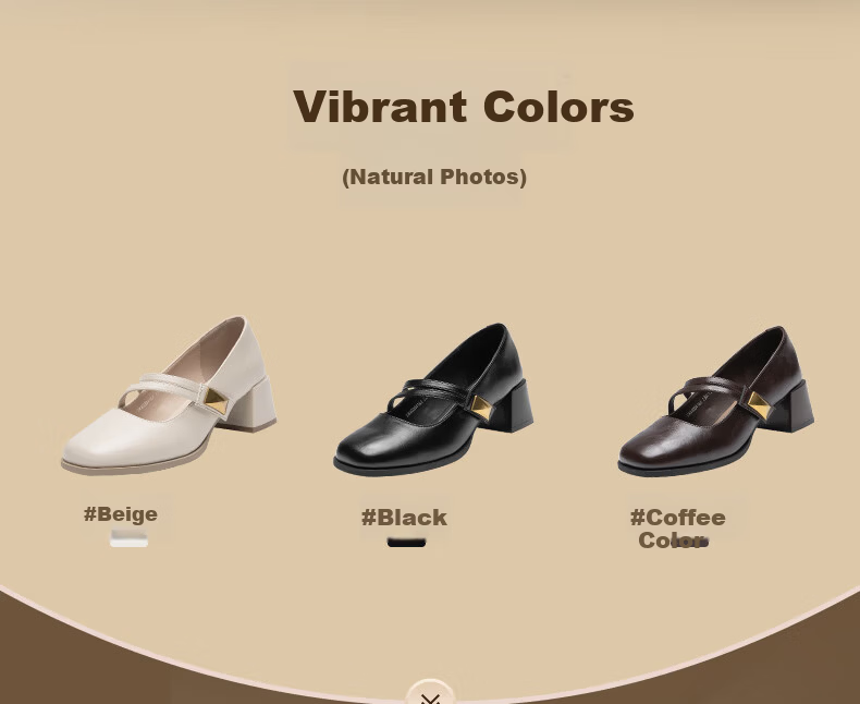 Dustodusto Mary Jane Shoes Women 2026 New Spring Thick Heel Low-Cut Single Shoes Commuting Versatile Elegant Retro High Heels 2