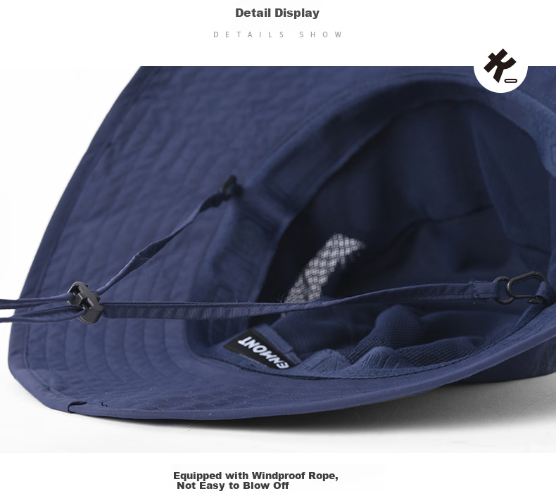 Kenmont UV Protection Sun Hat Outdoor Mountaineering Fisherman Hat Men's Large Head Fishing Cap Summer Sunshade Hat 3891 12