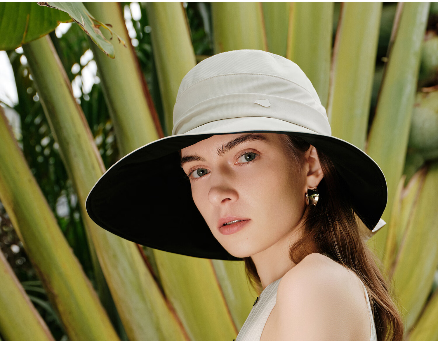 FANCET Wide Brim Sun Hat for Women Summer Outdoor UV Protection Sunshade Hat with Neck Flap 24