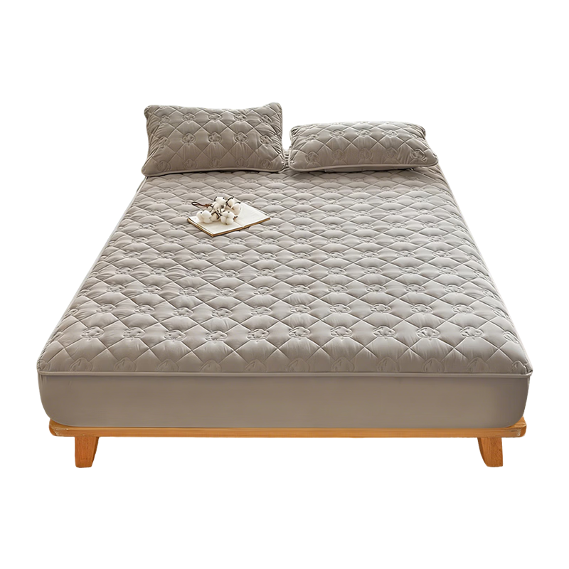 MUJI Pure Cotton Quilted Waterproof Fitted Sheet Full Coverage 1.8x2m Class A Xinjiang Cotton Mattress Cover Single Piece