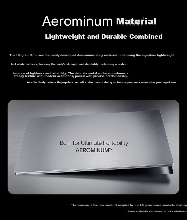 LG gramPro 2026 16-inch OLED Ultra Lightweight Laptop Aluminum Magnesium Alloy Long Battery Life Ultra X7 358H 32GB 1TB Silver 16Z90U-K.ALB9C 6