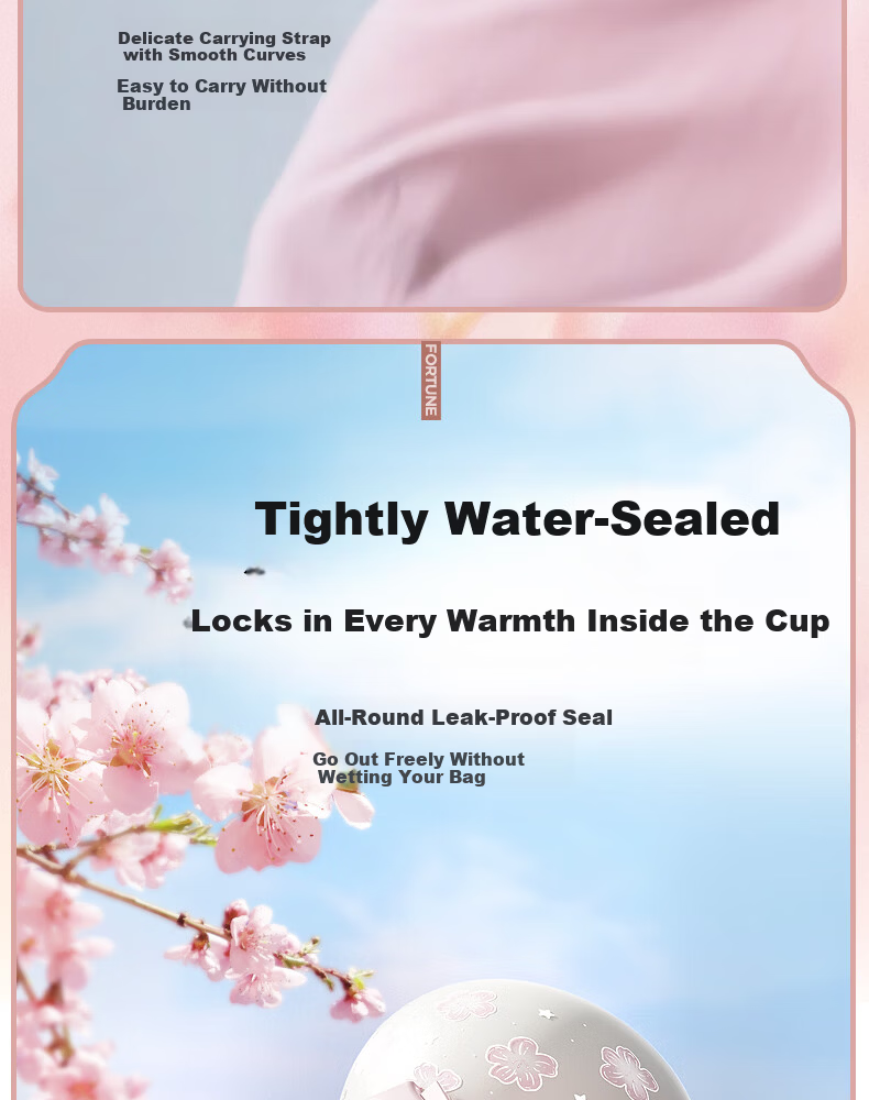 Sidomi Insulated Water Bottle for Women Gourd Shape Double Drinking 316 Stainless Steel High-Value Practical 520 Valentine's Day Birthday Gift 10