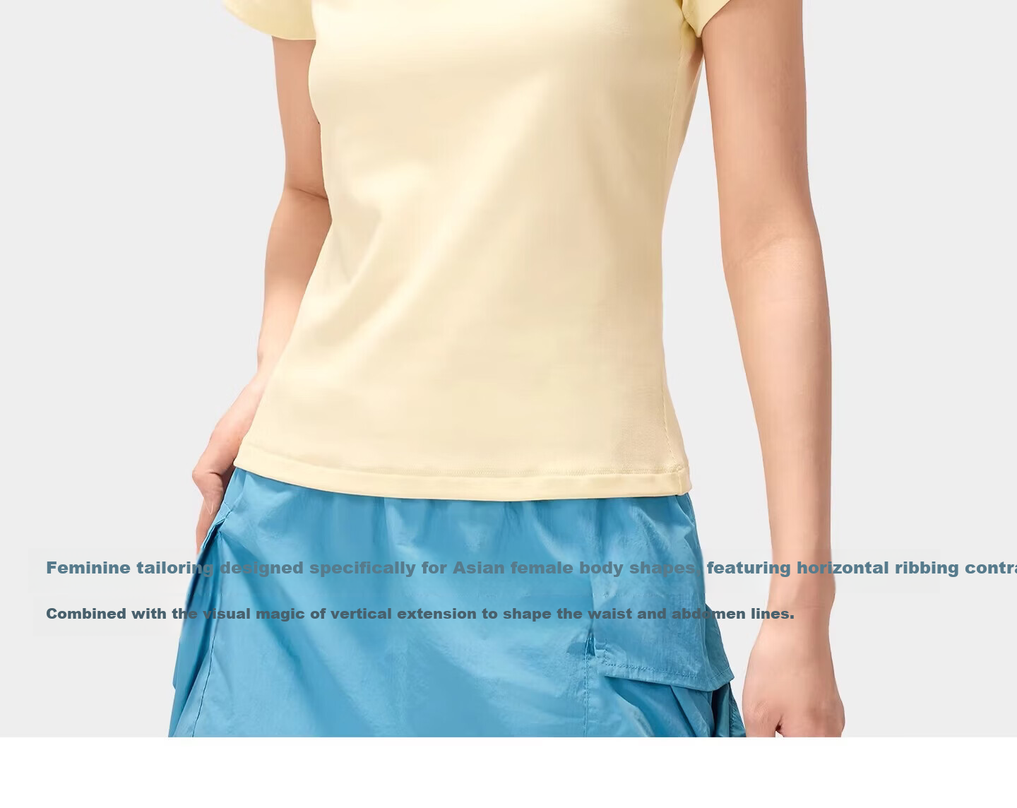 CAMEL Outdoor Casual Women's Shoulder T-Shirt 26 Spring Summer Breathable Stretch Slim Cotton Sports Tee K092 8