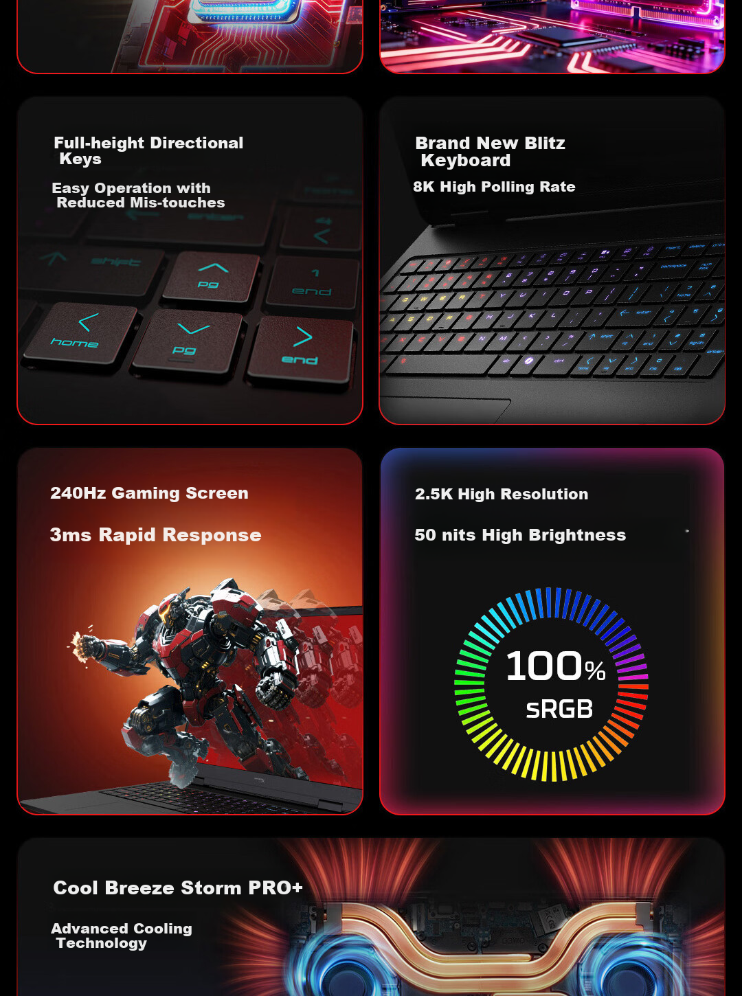 HP HyperX Shadow Elf PRO 16 Gaming Laptop R9-9955HX RTX 5060 16GB 1TB QHD 240Hz 200W+ Power Consumption 3