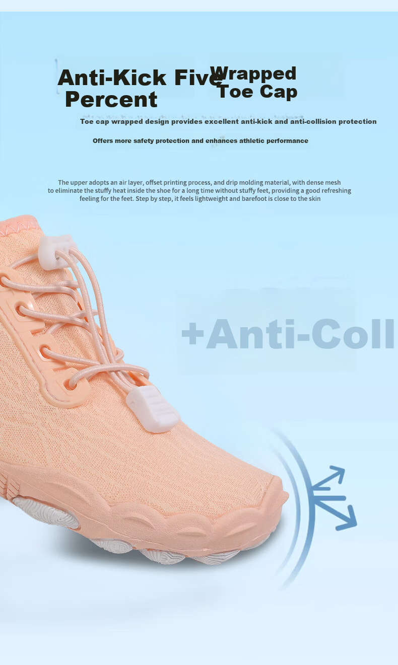 Kelorock Indoor Running Fitness Training Shoes Soft Sole Silent Jump Rope Aerobics Shoes Outdoor Sports Beach Shoes Creek Shoes Pink Size 37 7