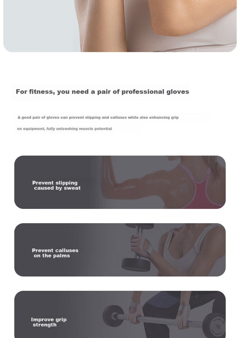 Lexi Women's Fitness Gloves Anti-Slip Professional Weightlifting Palm Protection Training Callus Prevention Light Sport Pink Size S 2