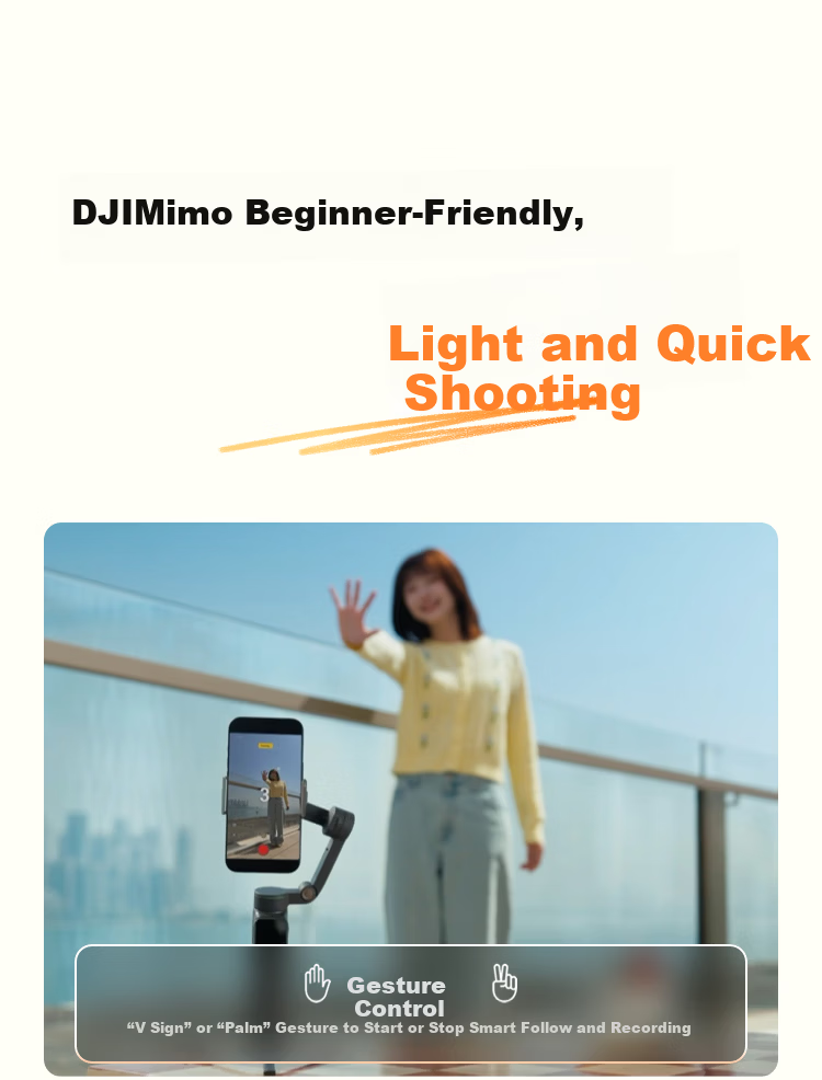 DJI Osmo Mobile 8P Smartphone Gimbal Stabilizer Handheld Remote Control Selfie 360 Tracking Vlog Tool AI Tracking Module Kit New Arrival 15