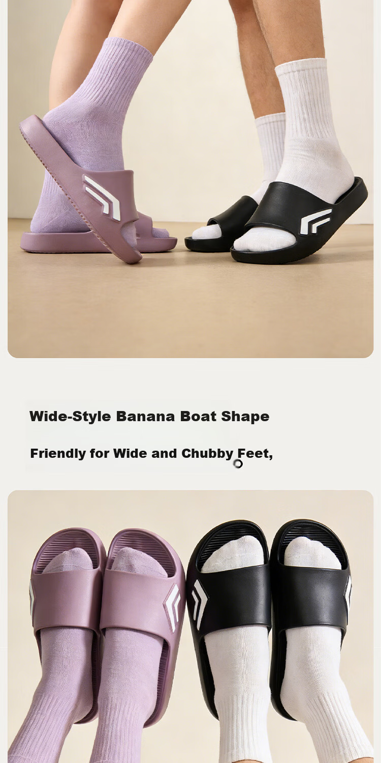 AILAIJIA Comfortable Lightweight Arch Support Home Slippers Bathroom Slippers Unisex Light Boat Dark Gray Size 40-41 5