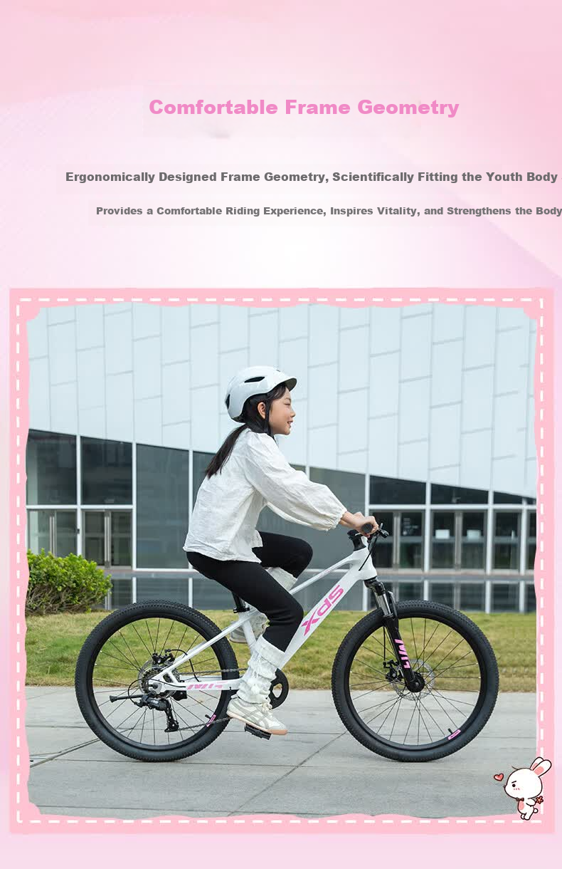 XDS Children's Bicycle Magnesium Alloy Magnesium Knight Youth Edition 7-Speed Star Scarlet Dream Mirror 24 Inch 2