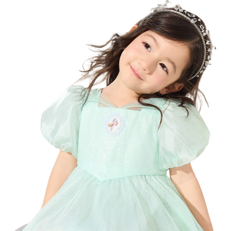 BALABALA Girls' Dress, Children's Summer Dress, Elsa IP, 208225111029