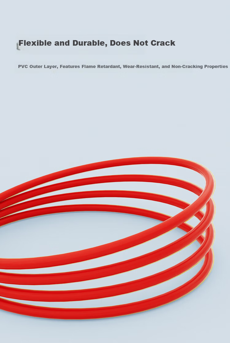 HAILE Cat5e Pure Copper Network Cable HT-203A-2M 2M Red Unshielded Oxygen-Free Copper 7*0.2 Core Patch Cord 4